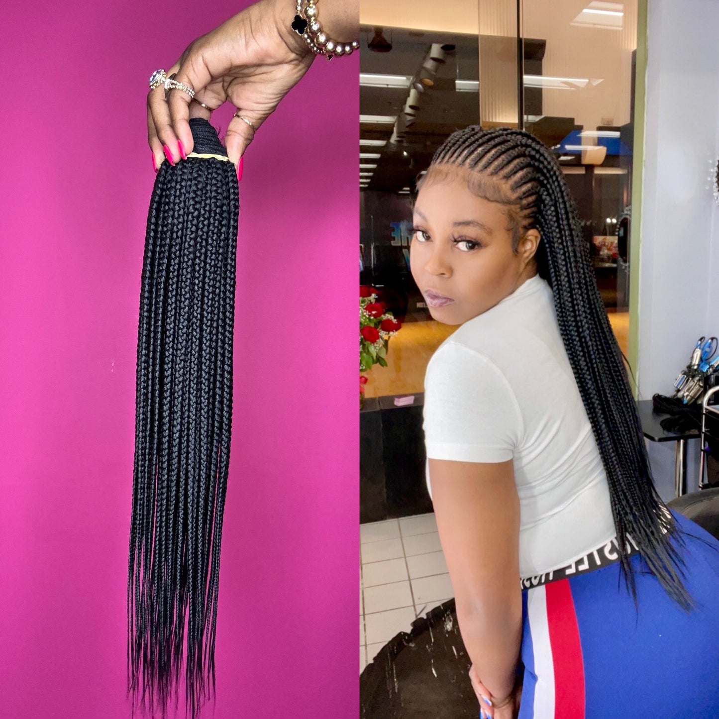 Knotless Braid Bundles S Medium Size (small/medium
